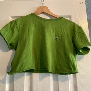 Lacoste crop top tee